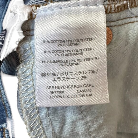 J. Crew Denim Cutoff Jean Shorts‎ Frayed Hem Blue Women's Size 27 - Picture 5 of 6